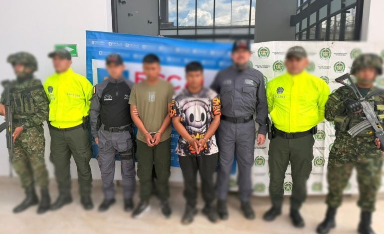  CAPTURADOS DOS EXPLOSIVISTAS DEL GAOR CARLOS PATIÑO EN POPAYÁN
